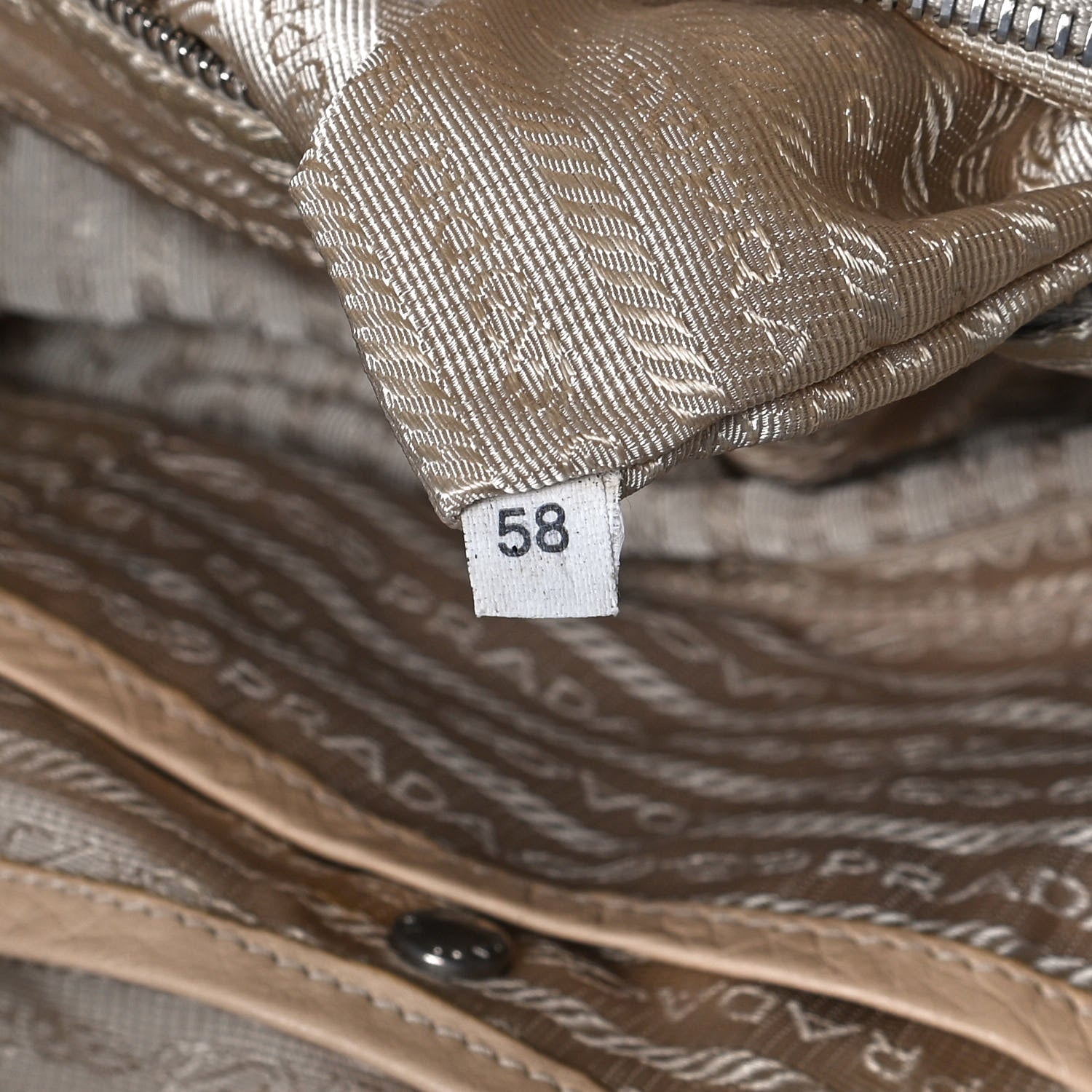 Prada Vitello Daino Bowler Bag Quarzo 8 of 12