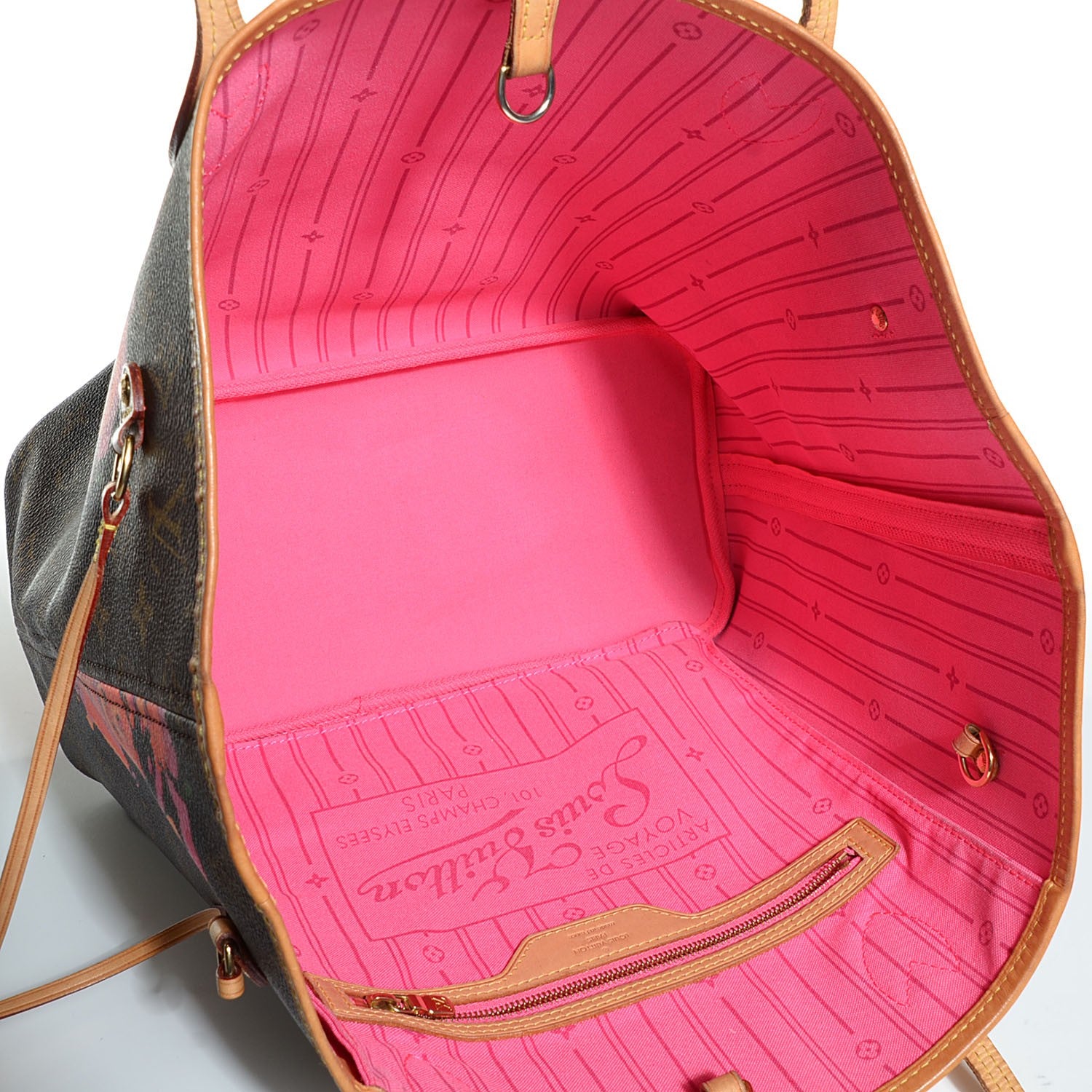 Louis Vuitton Monogram Roses Neverfull MM 5 of 7