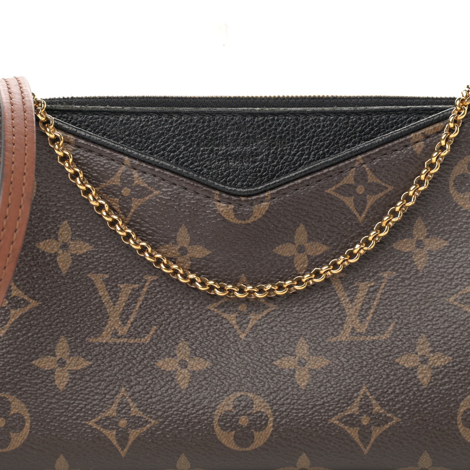 Louis Vuitton Monogram Pallas Clutch Black 9 of 14