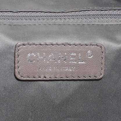 Chanel Metallic Calfskin Perforated Large Drill Accordion Flap Black 6 of 7
