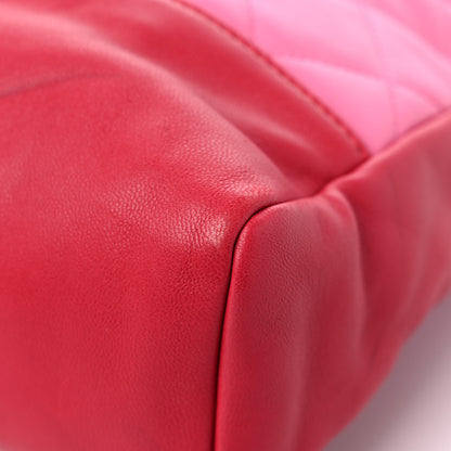 Chanel Lambskin Quilted Large 31 Shopping Bag Pink Light Red 11 of 14