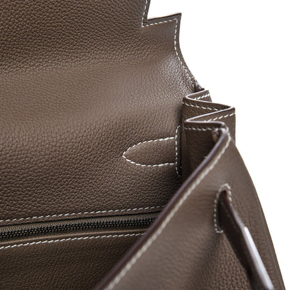 Hermes Togo Kelly Retourne 28 Etoupe 18 of 36