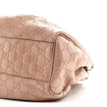 Gucci Metallic Guccissima Medium Sukey Tote Dusty Rose 11 of 13