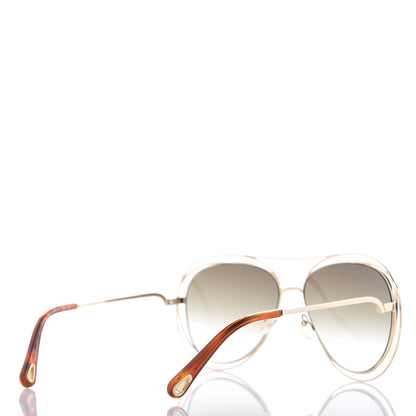 Chloe Carlina Round Sunglasses CE134S Gold 4 of 7