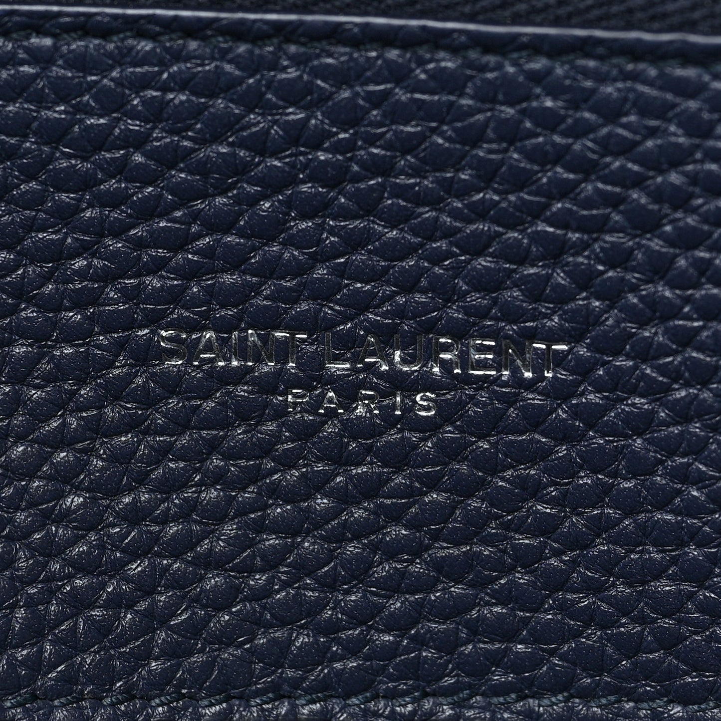 Grained Calfskin Medium Souple Sac De Jour Navy