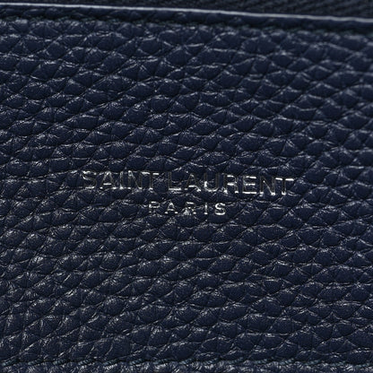 Saint Laurent Grained Calfskin Medium Souple Sac De Jour Navy 7 of 10