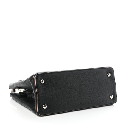 Louis Vuitton Taurillon Capucines MM Black Petale 4 of 9