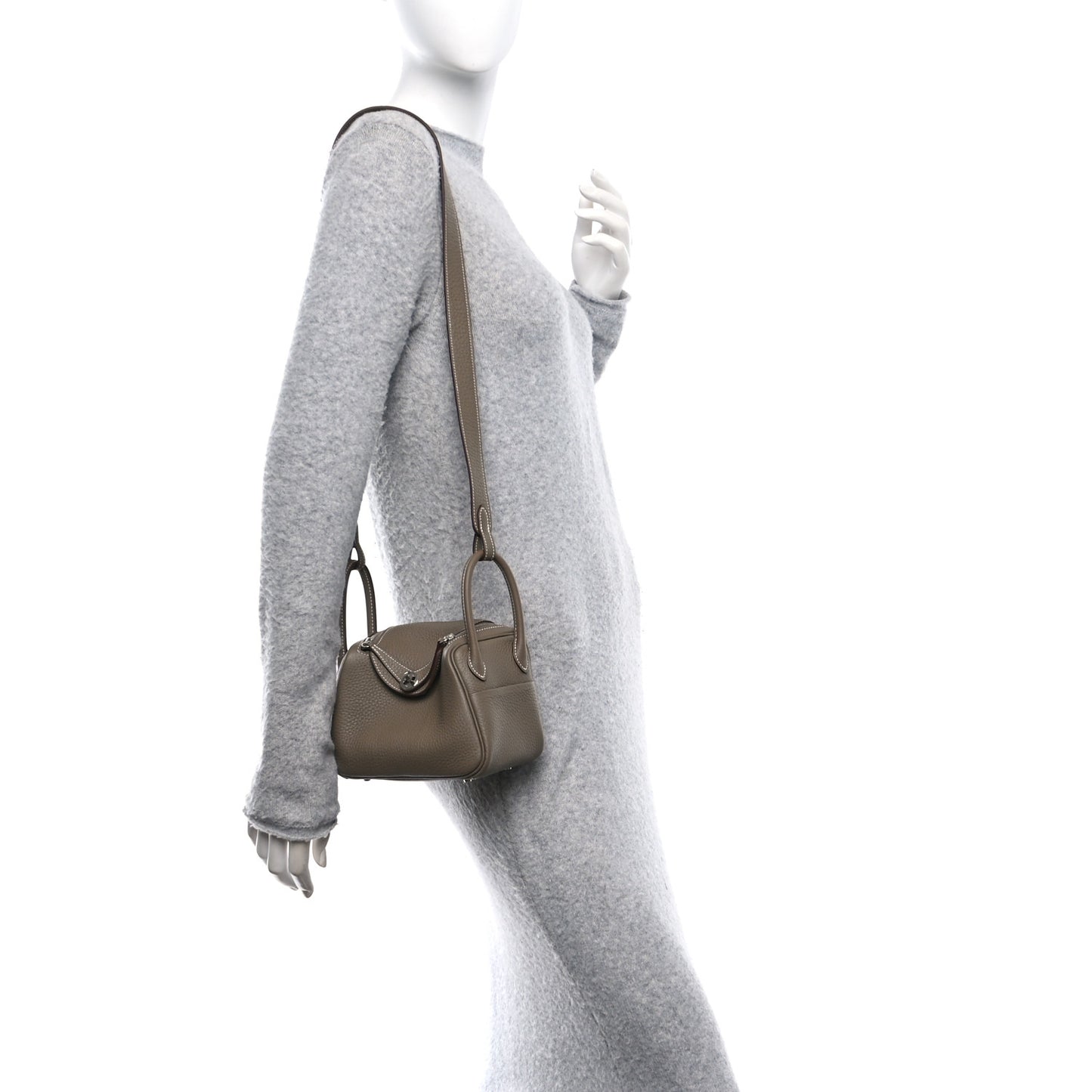 Taurillon Clemence Mini Lindy 20 Etoupe