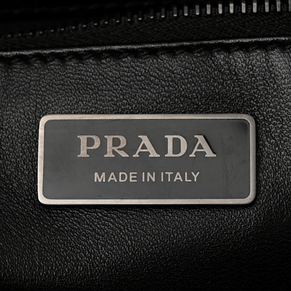 Prada Nappa Quilted Monochrome Chain Tote Bag Black 6 of 9