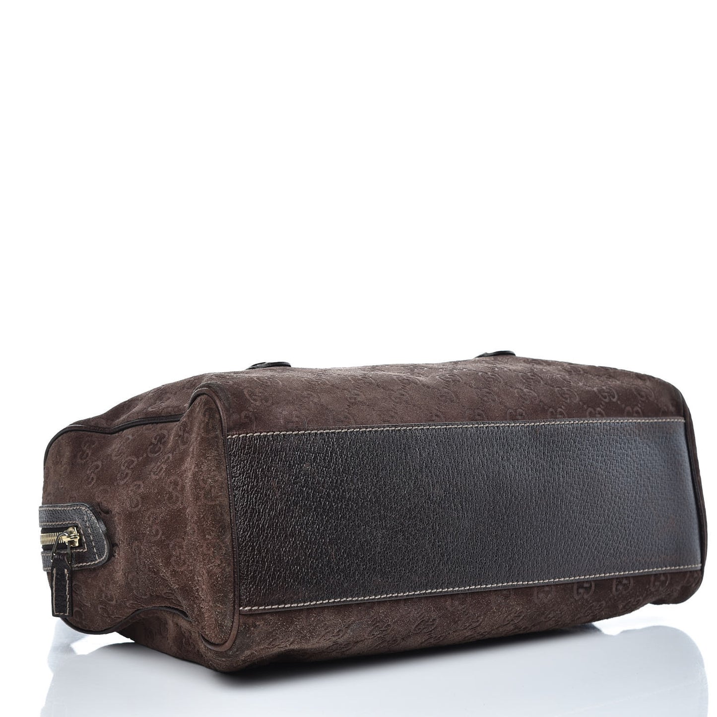 Guccissima Suede Charmy Boston Brown