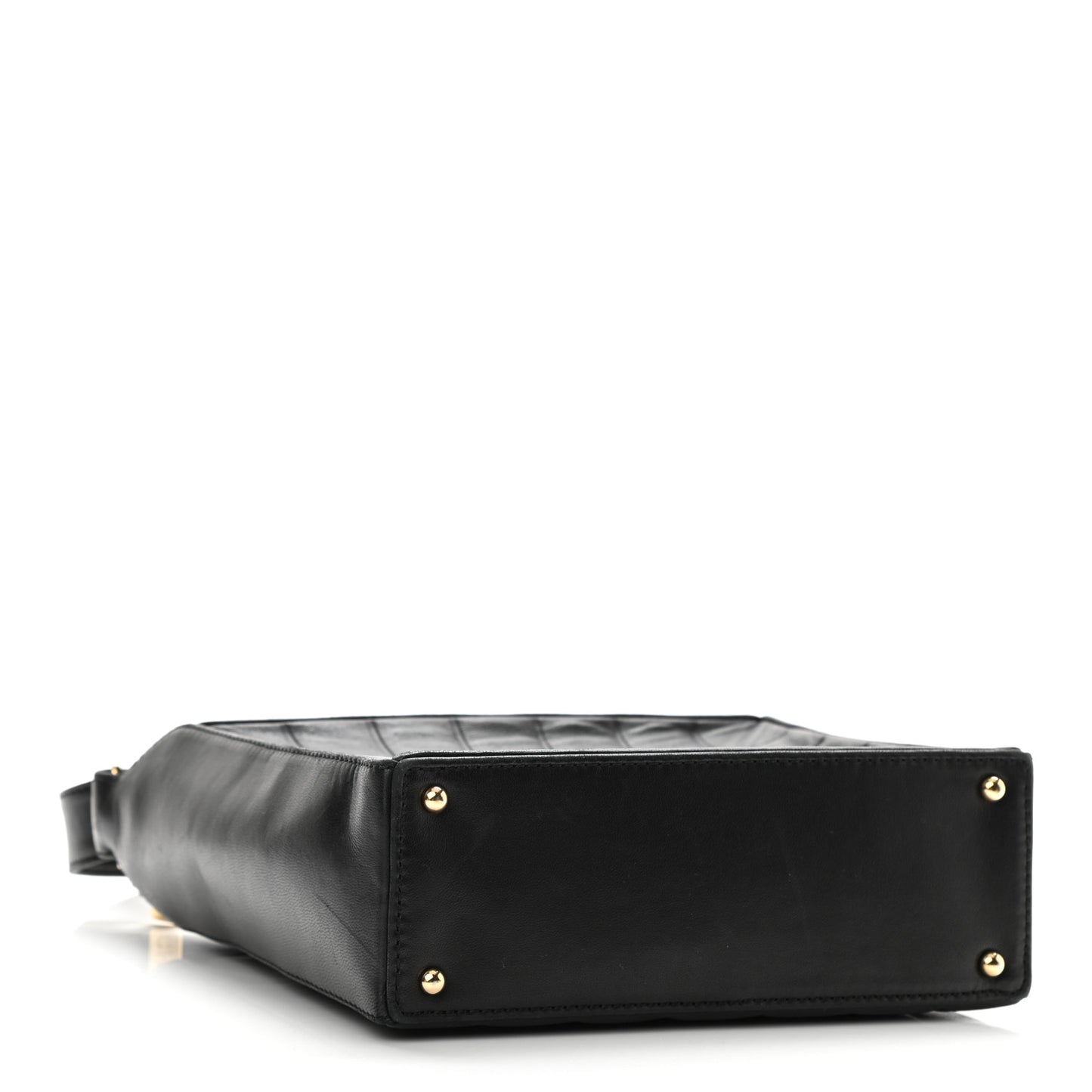 Lambskin Quilted Small Chocolate Bar Shoulder Bag Black
