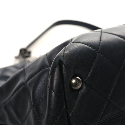 Chanel Calfskin Quilted Small Shopping In Chains Tote Black 9 of 14