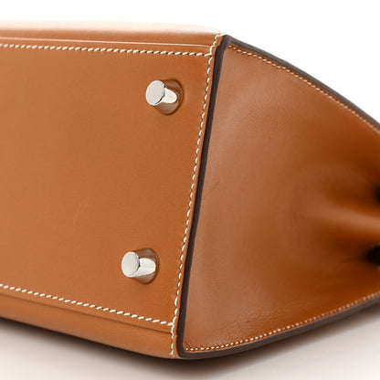 Hermes Veau Butler Kelly Sellier 25 Natural Sable 10 of 13