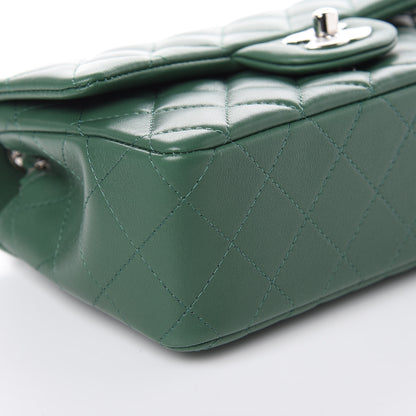 Chanel Lambskin Quilted Mini Rectangular Flap Green 8 of 10