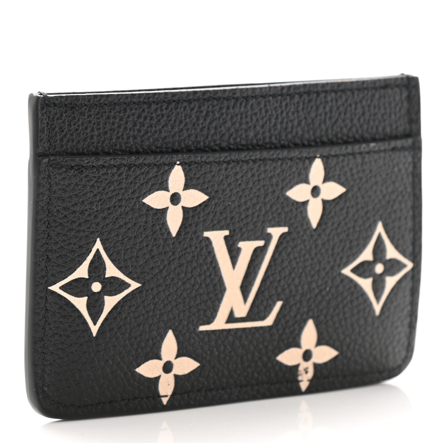 Empreinte Card Holder Black Beige
