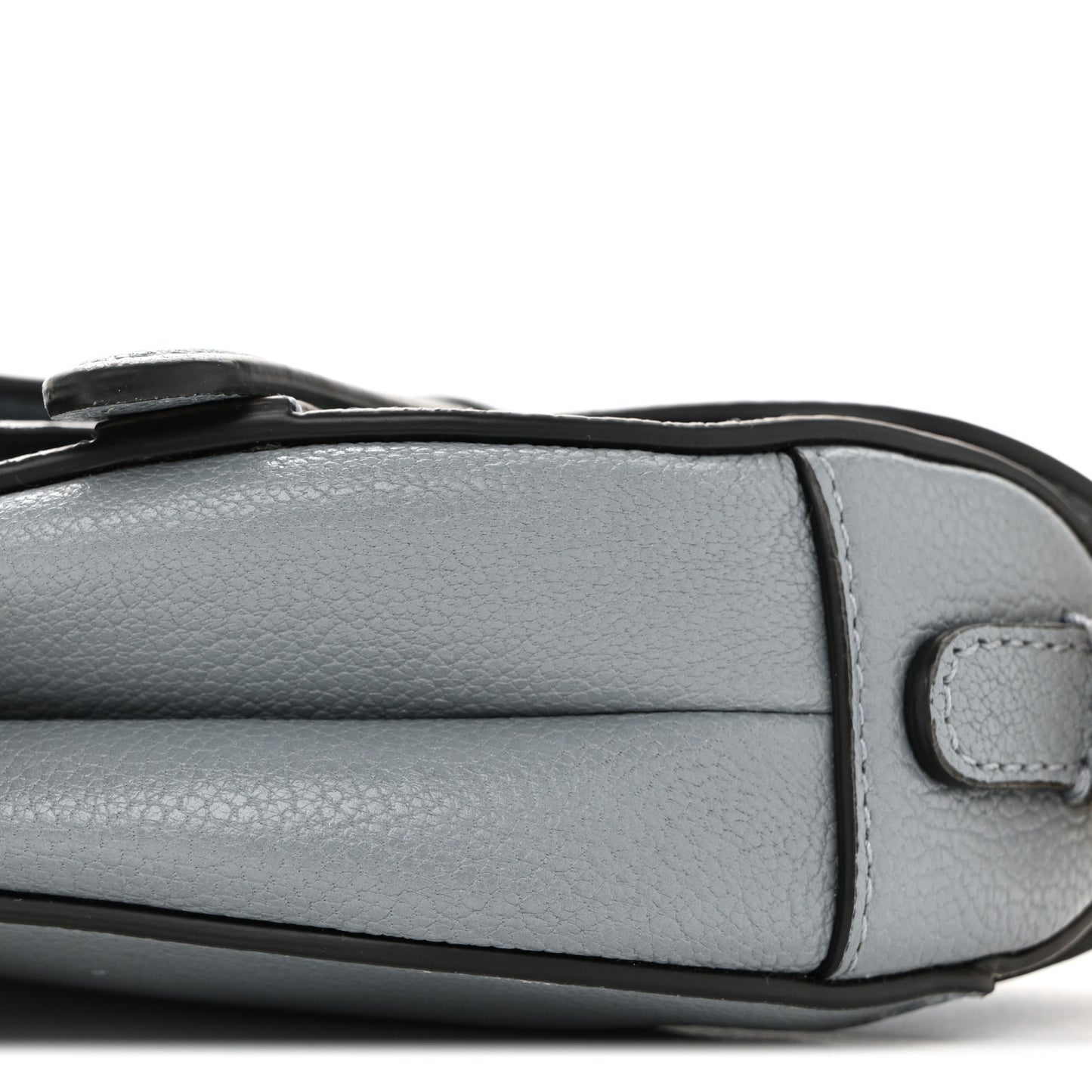 Goatskin Micro Saddle Bag With Strap Cloud Blue
