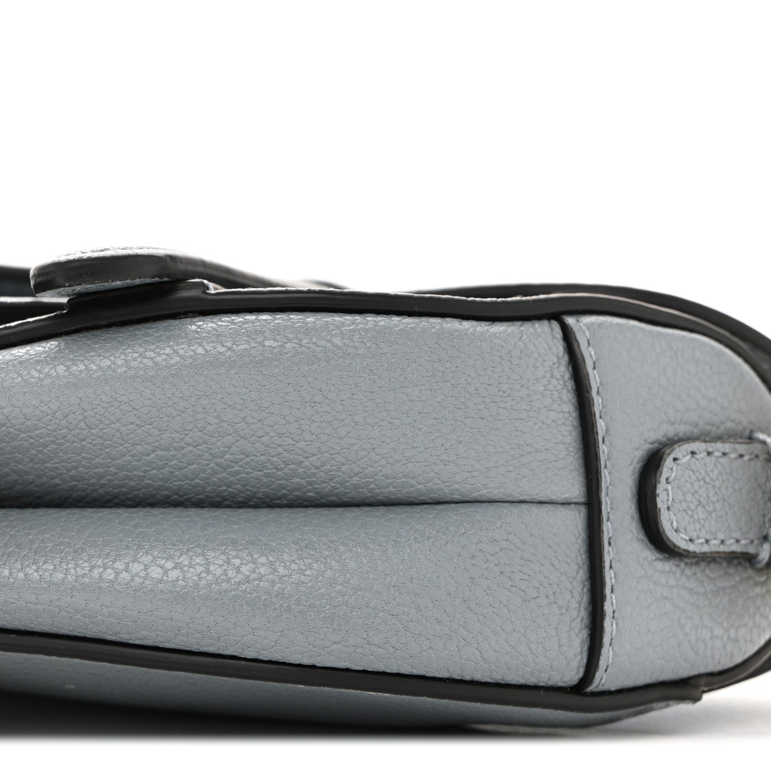 Christian Dior Goatskin Micro Saddle Bag With Strap Cloud Blue 10 of 11