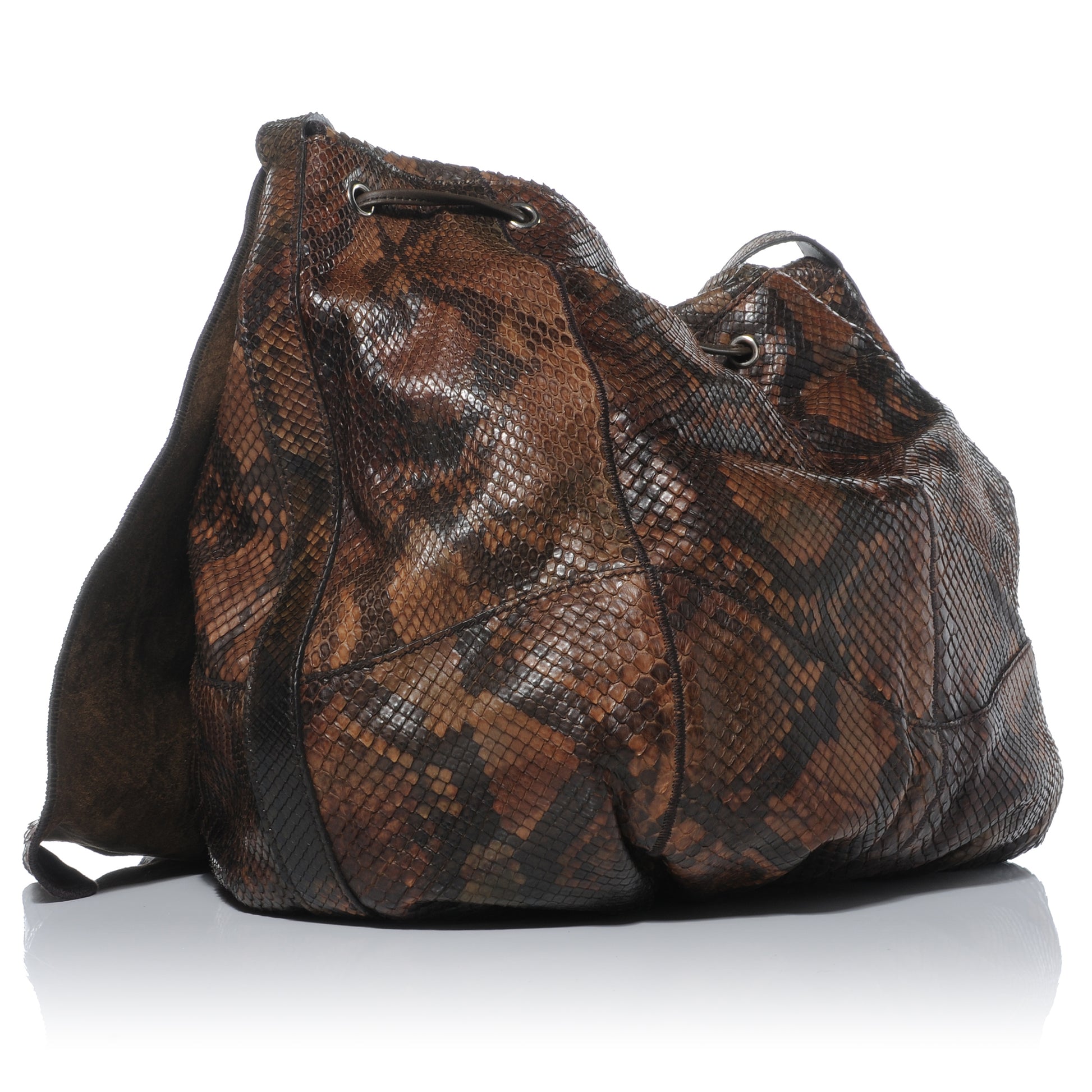Gucci Python Messenger Bag Brown 3 of 8
