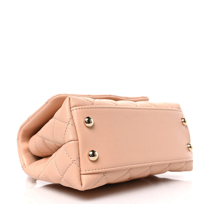 Chanel Caviar Quilted Extra Mini Coco Handle Flap Light Pink 4 of 9