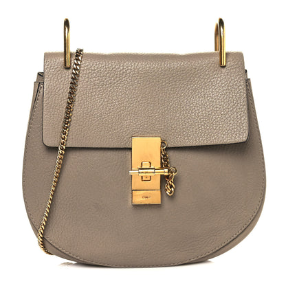 Chloe Grained Lambskin Drew Shoulder Bag Motty Grey 1 of 17