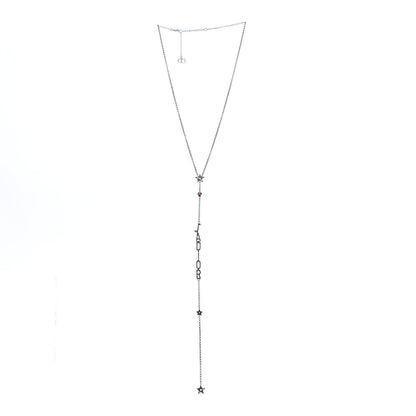 Christian Dior Palladium Crystal Star J'Adior Long Necklace Multicolor 3 of 6