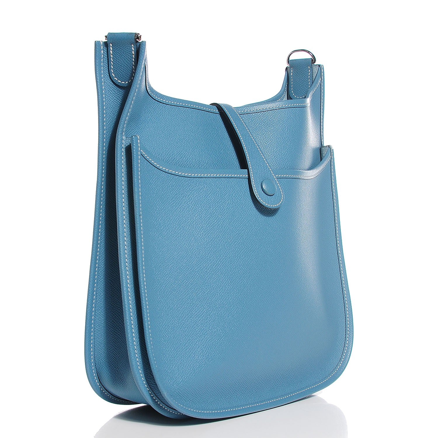 Hermes Epsom Evelyne II PM Blue Jean 3 of 15