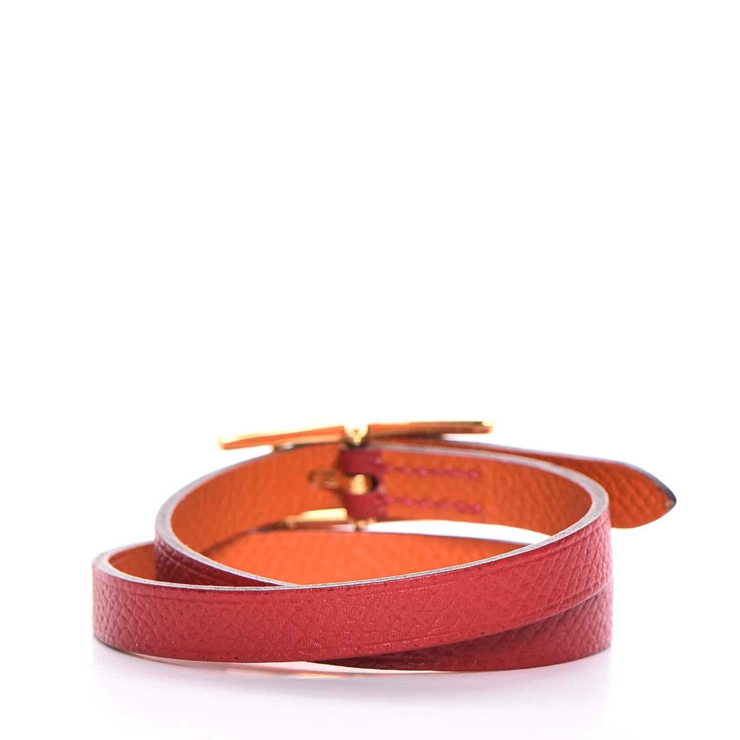 Epsom Behapi Double Tour Bracelet XS Rouge Casaque