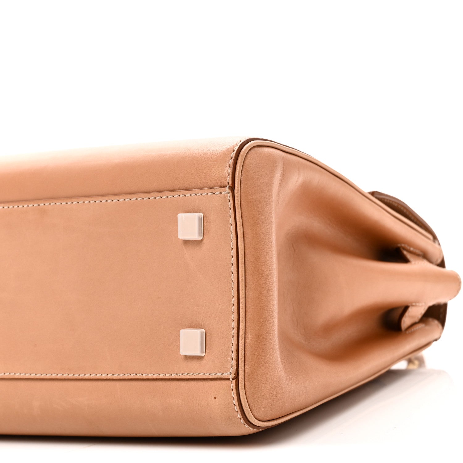 Saint Laurent Smooth Vintage Calfskin Le Fermoir Top Handle Bag Vintage Brown 9 of 9