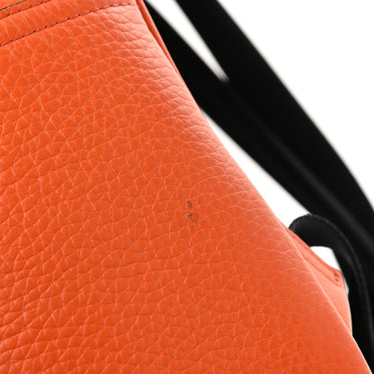 Mulberry Heavy Grain Calfskin Zipped Backpack Mandarin Orange 13 of 14