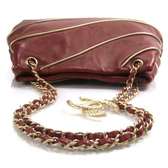 Chanel Lambskin Constructivism Tote Red 5 of 11