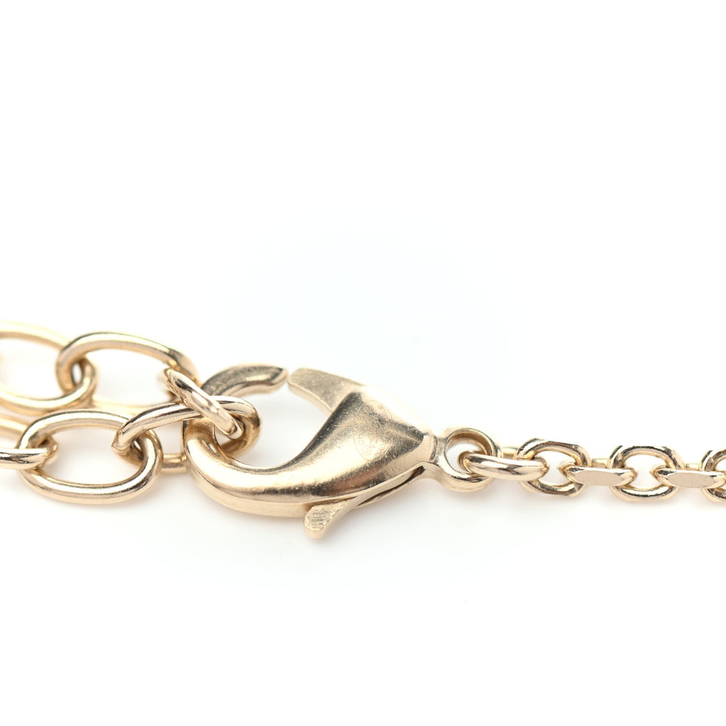 Crystal CC Medallion Necklace Gold