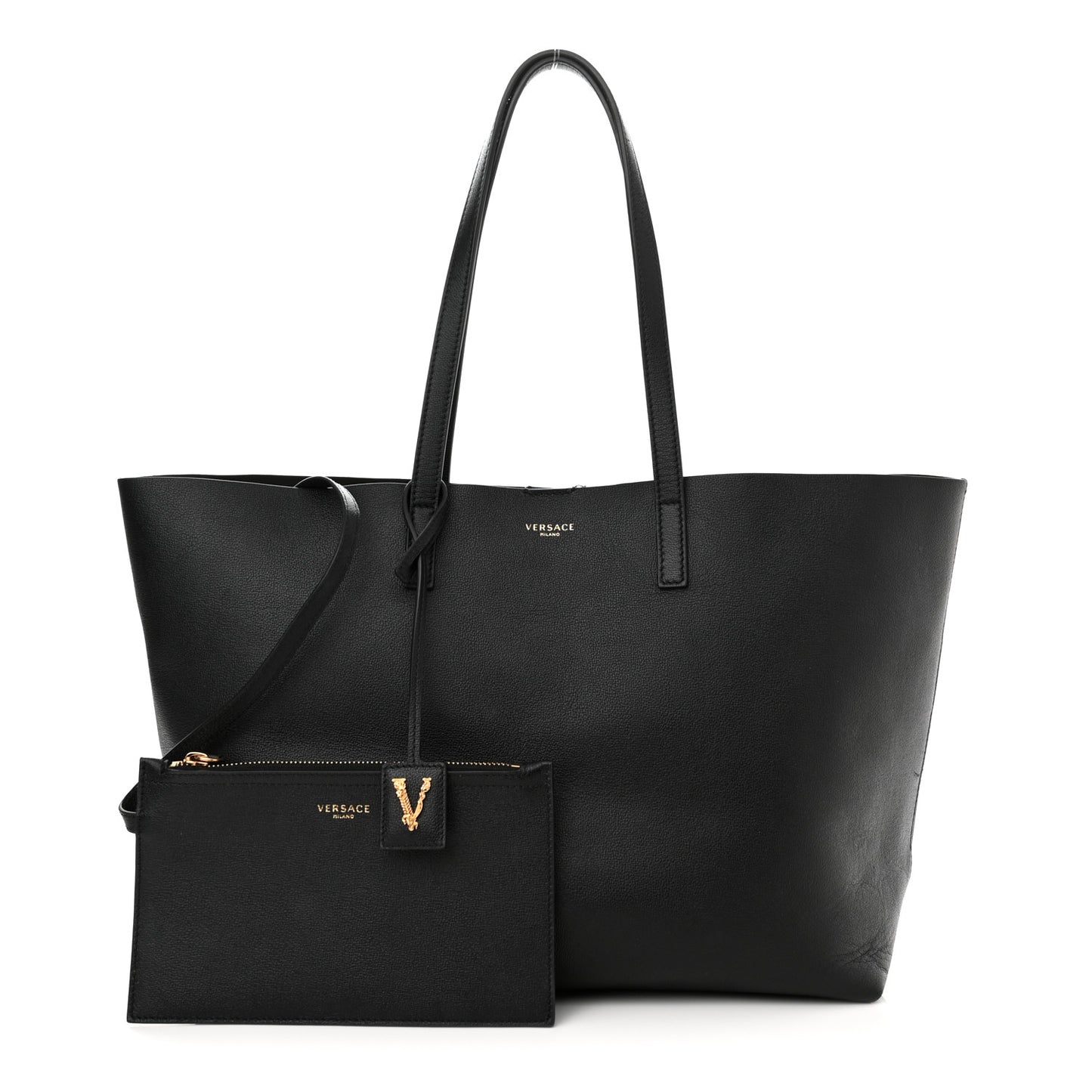 Calfskin Virtus Tote Black
