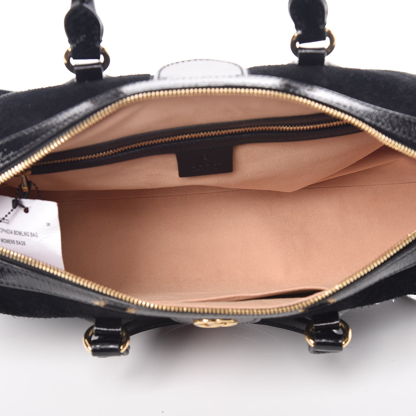 Suede Patent GG Web Medium Ophidia Boston Black