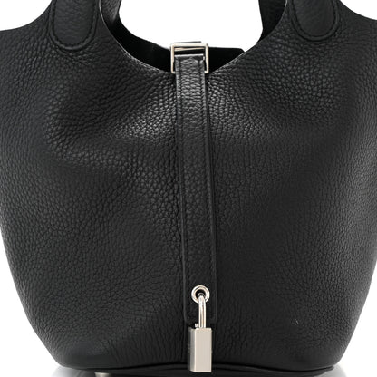 Hermes Taurillon Clemence Picotin Lock 18 PM Black 8 of 11