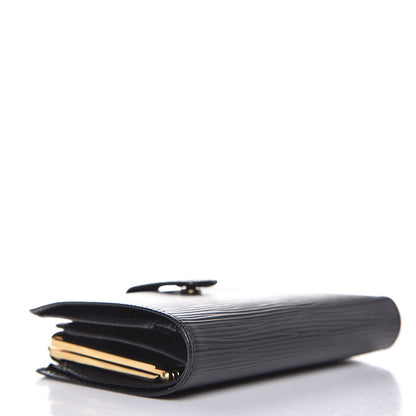 Louis Vuitton Epi French Purse Wallet Black 4 of 9