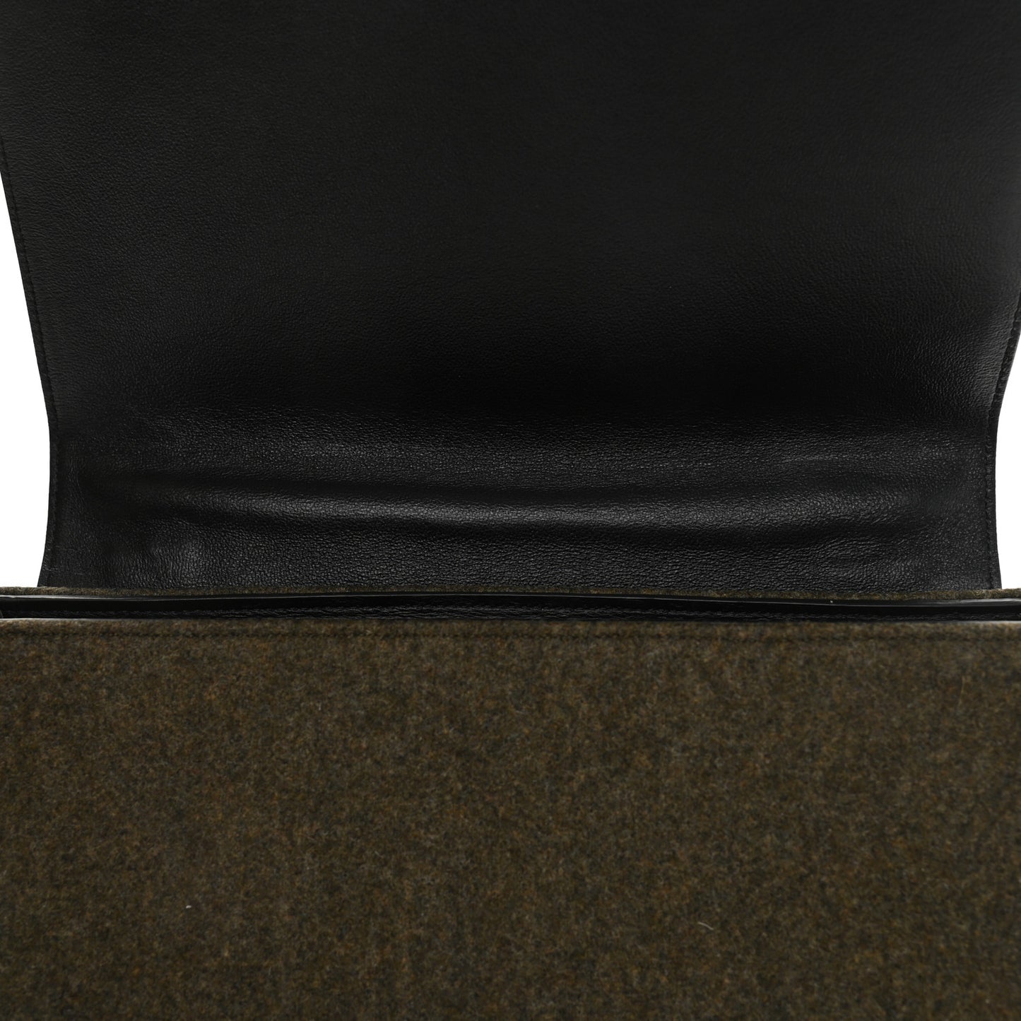 Smooth Calfskin Felt Trapeze Khaki