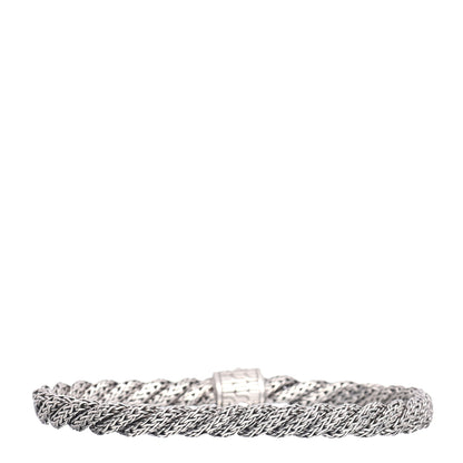 John Hardy Sterling Silver Diamond 5.5mm Twisted Chain Bracelet 3 of 4