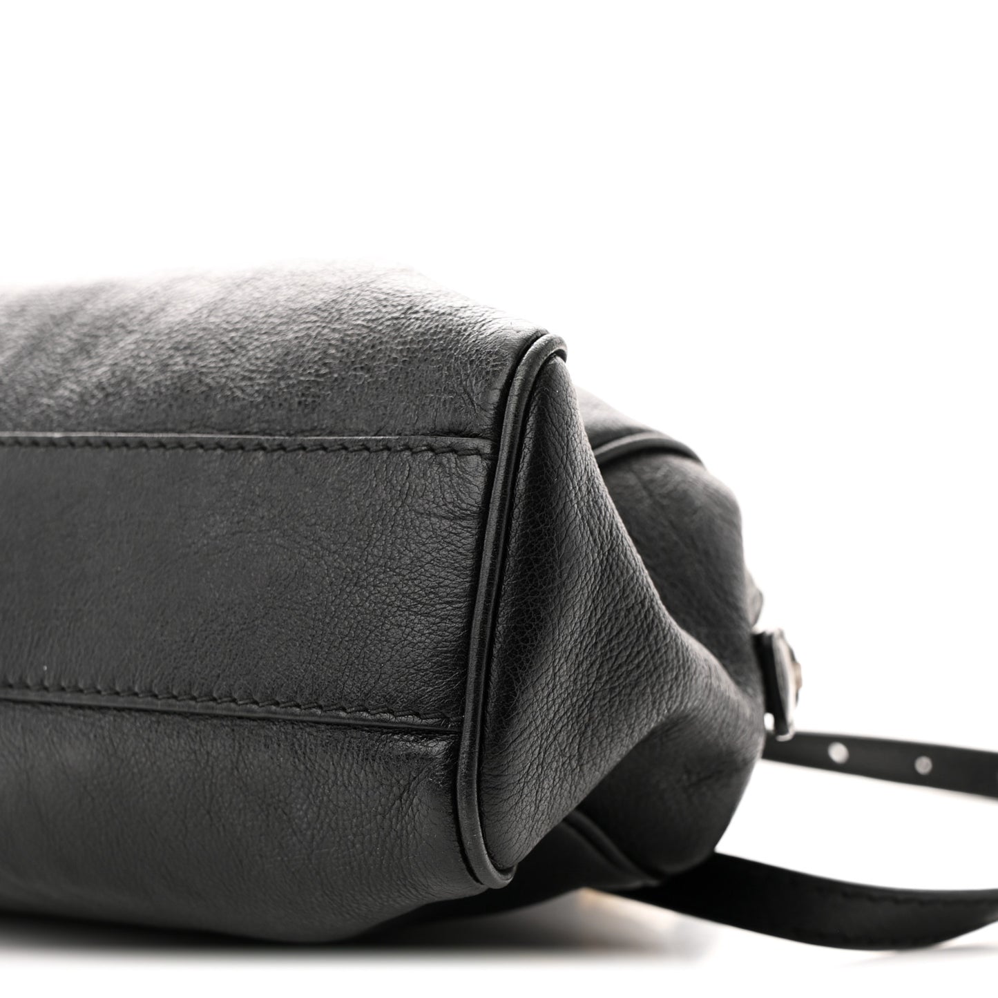 Calfskin Medium Re(Belle) Top Handle Bag Black