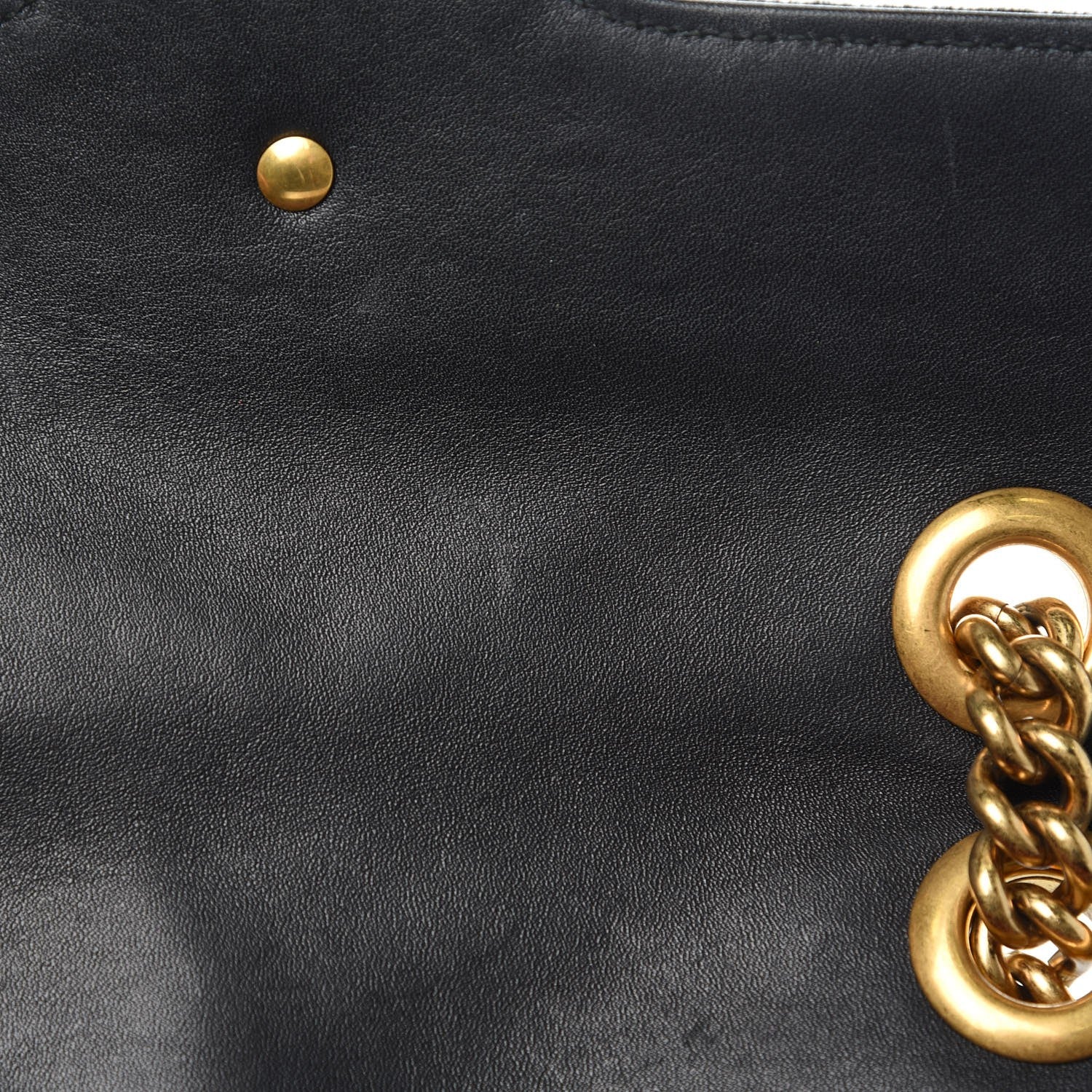 Gucci Velvet Matelasse Mini GG Marmont Shoulder Bag Black 13 of 17