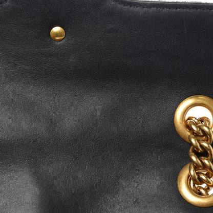 Gucci Velvet Matelasse Mini GG Marmont Shoulder Bag Black 13 of 17