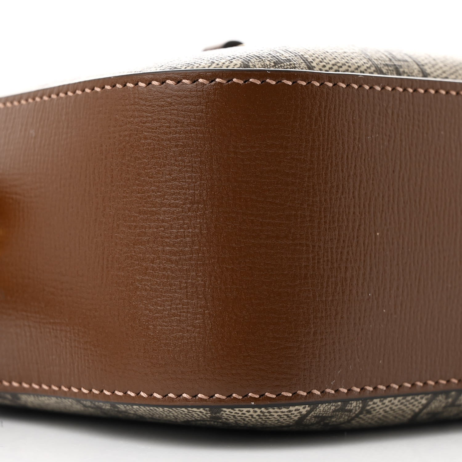 Gucci GG Supreme Monogram Mini Horsebit 1955 Camera Shoulder Bag Beige Brown Sugar 9 of 11