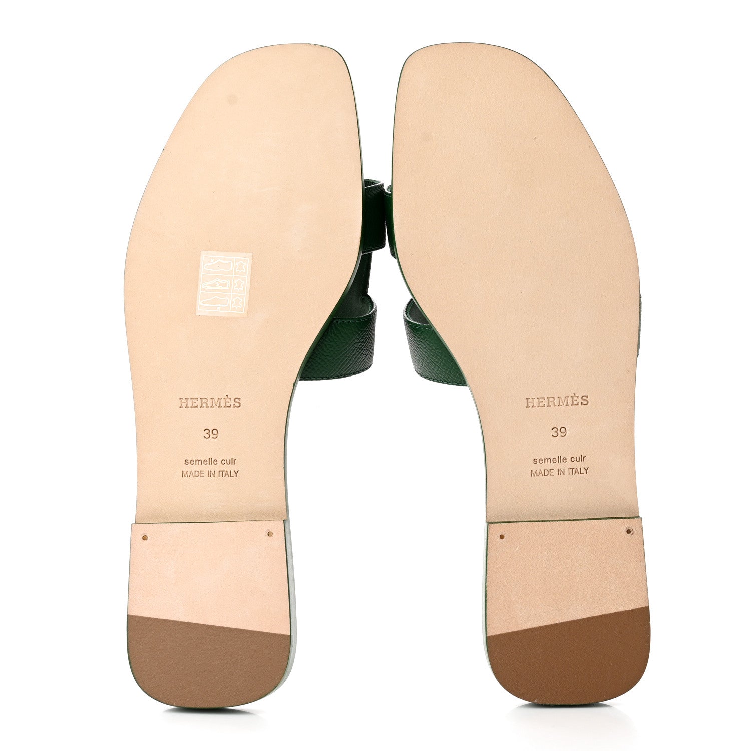 Hermes Epsom Oran Sandals 39 Cactus 5 of 10