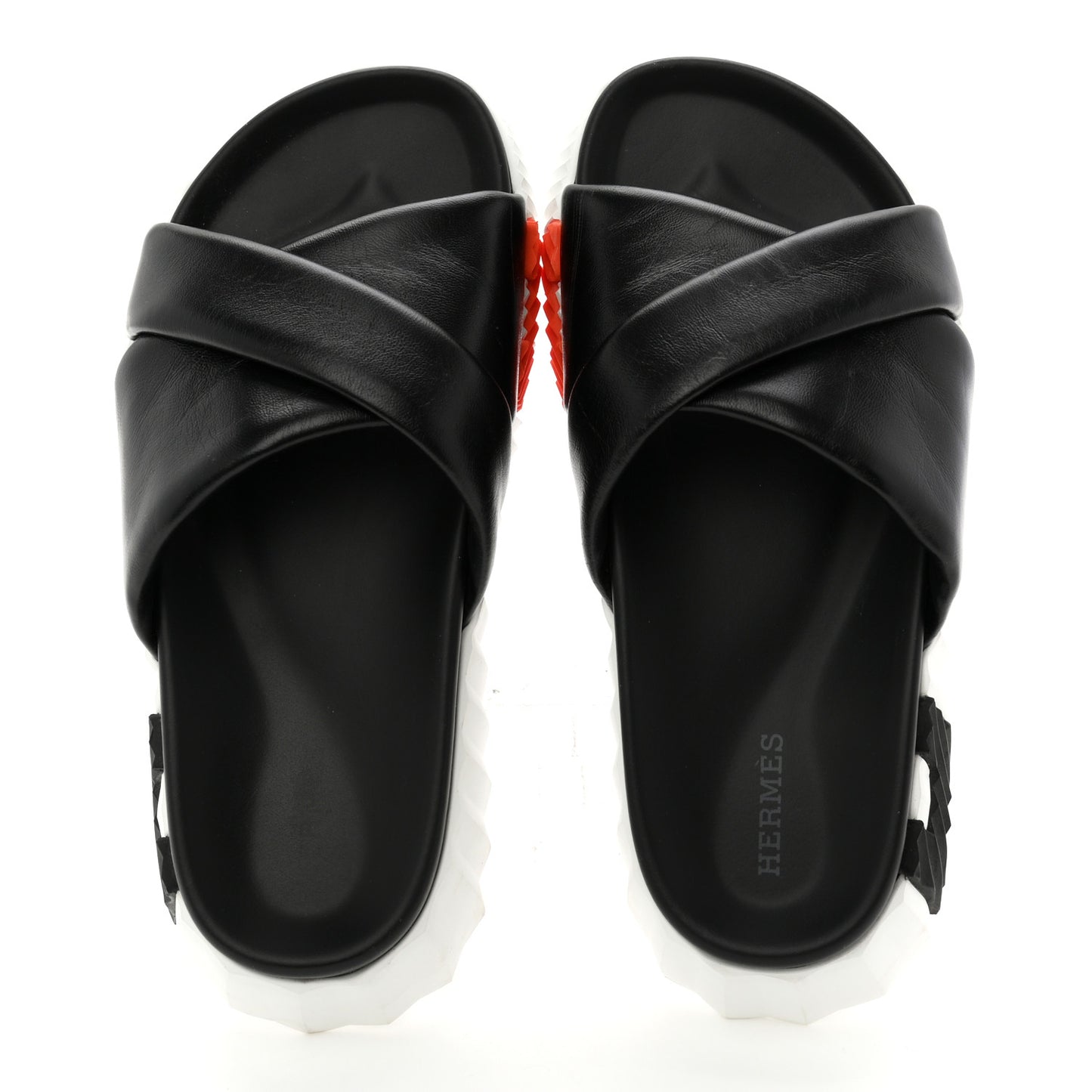 Nappa Womens Infra Sandals 35.5 Black