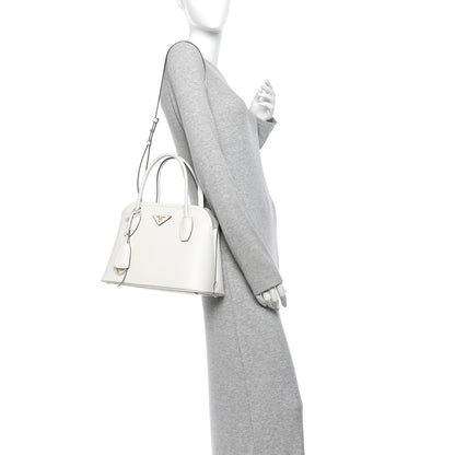 Prada Saffiano Cuir Calfskin Promenade Tote Bianco 2 of 10