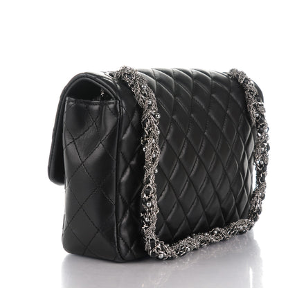 Chanel Lambskin Quilted Medium Westminster Pearl Flap Black 3 of 7