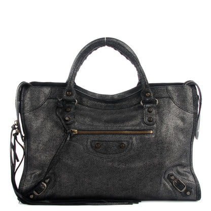 Balenciaga Craquele Calfskin City Black 1 of 15