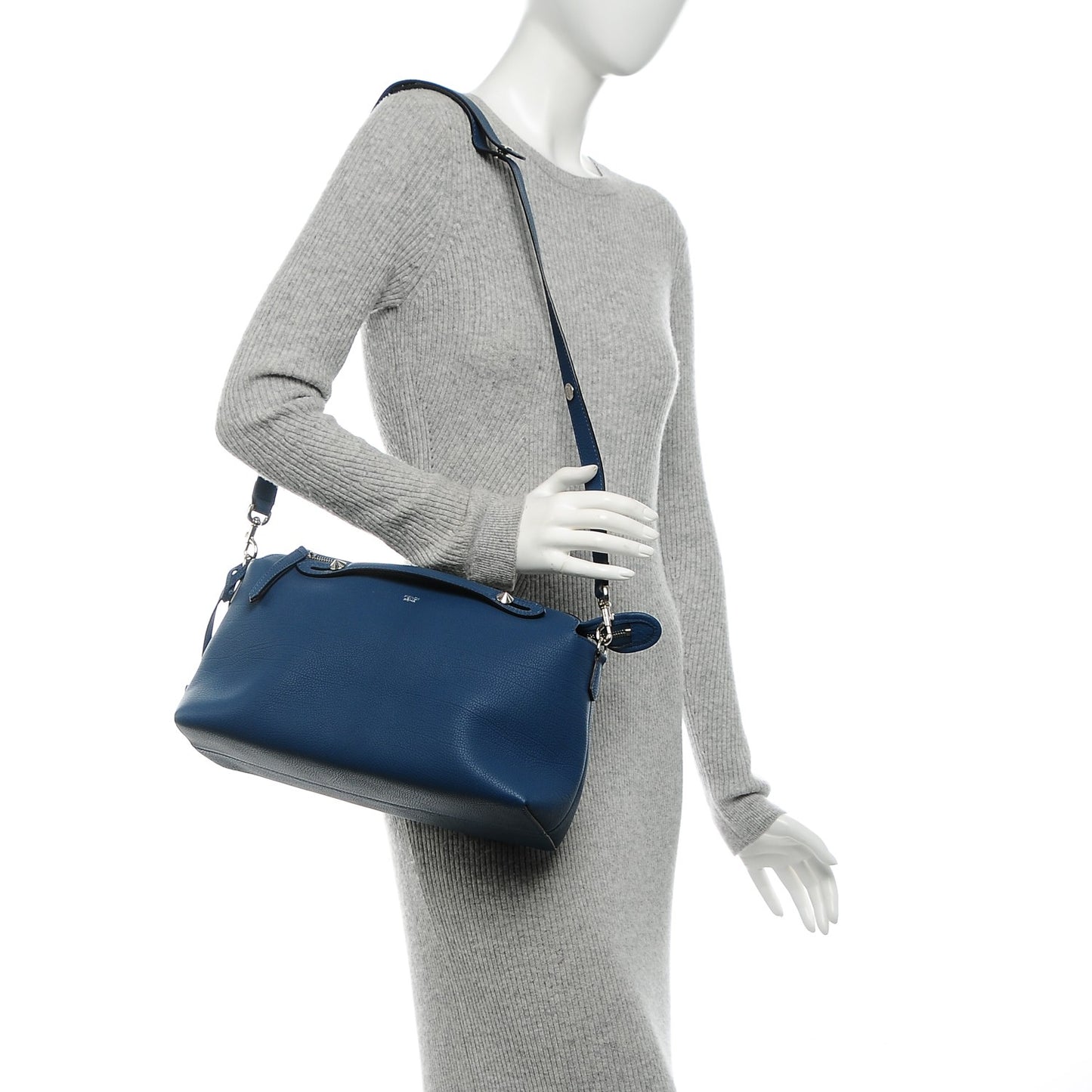 Vitello Camargue Large By The Way Boston Bag Blue