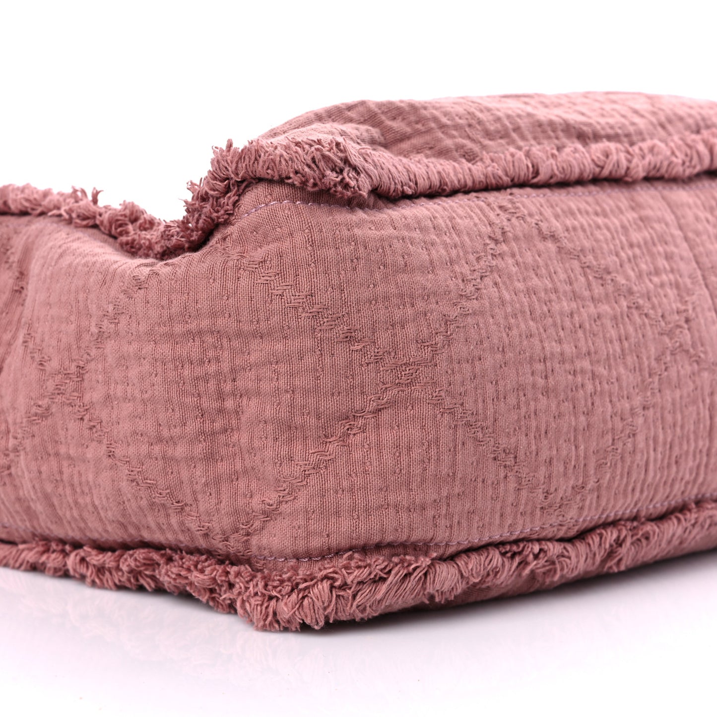 Canvas Extra Large Double Face Shopping Tote Dark Pink