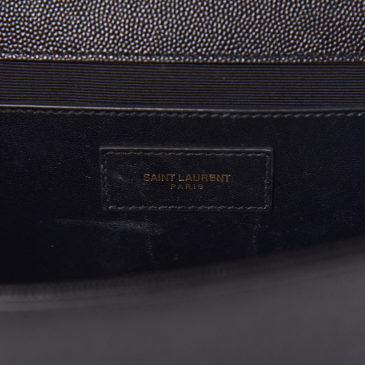 Grain De Poudre Medium Classic Monogram Kate Satchel Black