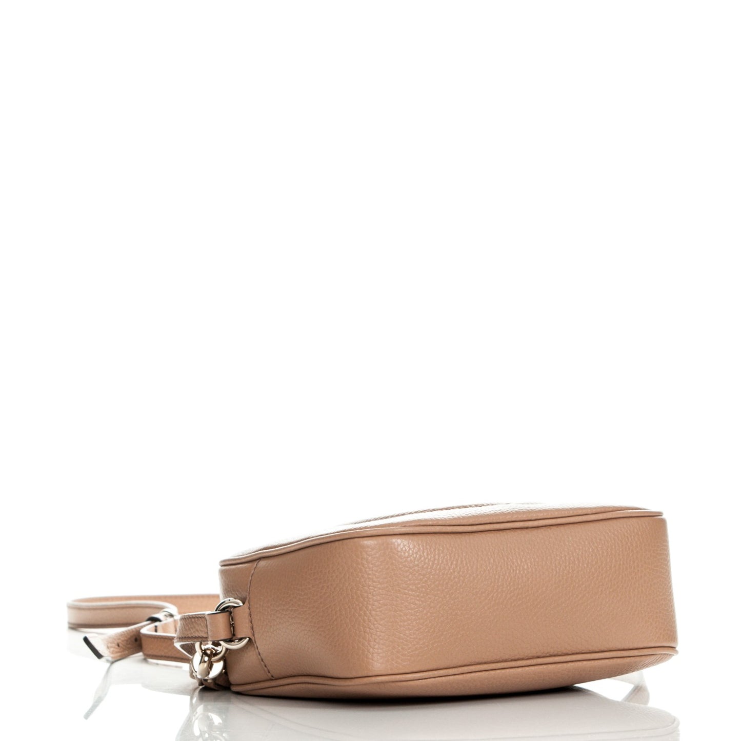 Pebbled Calfskin Small Soho Disco Bag Camelia